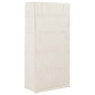 Garde robe Blanc 79 x 40 x 170 cm Tissu