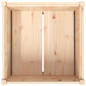 Jardinière d extérieur 70x70x70 cm bois de pin massif