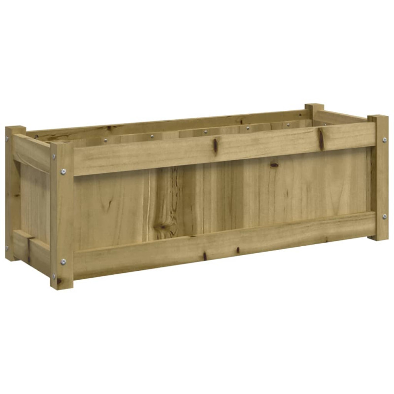 Jardinière d extérieur 90x31x31 cm bois de pin imprégné