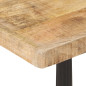 Table de bistro 60x60x77 cm Bois de manguier brut 