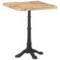 Table de bistro 60x60x77 cm Bois de manguier brut 