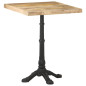 Table de bistro 60x60x77 cm Bois de manguier brut 