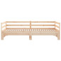 Lit de jour et lit gigogne sans matelas 90x190 cm bois massif