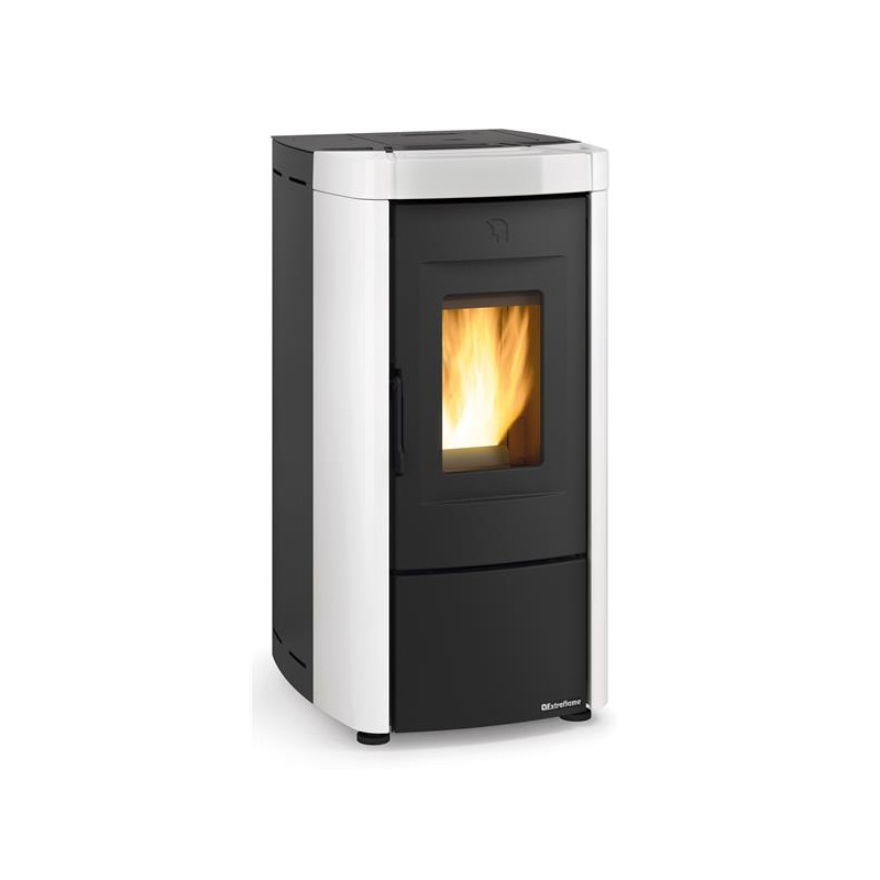 1282312-POELE A GRANULES ETANCHE-6,5KW-A+-FLAMME VERTE 7*-CSTB-FOYER FO NORDICA EXTRAFLAME - MOIRAEVOBLANC