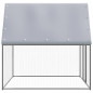 Poulailler argenté et gris 2x2x2 m acier galvanisé