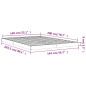 Cadre de lit sans matelas 140x200 cm bois massif de pin