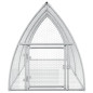 Cage à lapin argenté 300x105x120 cm acier galvanisé