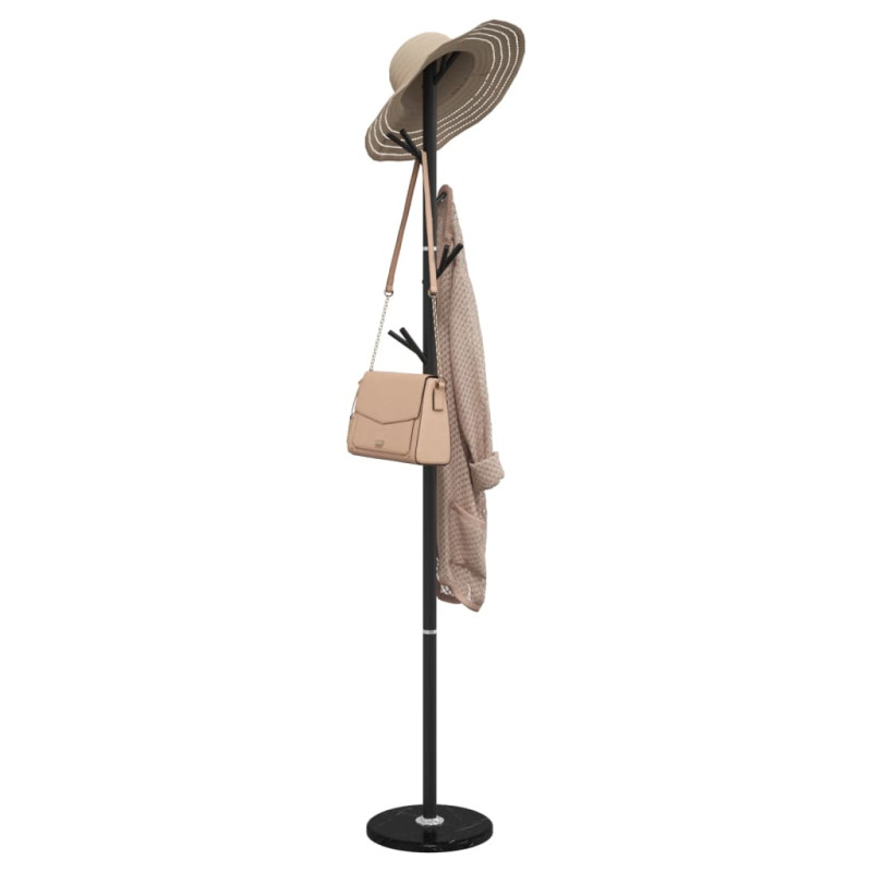 Porte manteau noir 175 cm fer enduit de poudre