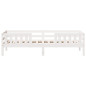 Cadre de lit sans matelas blanc 90x190 cm bois de pin massif