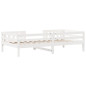 Cadre de lit sans matelas blanc 90x190 cm bois de pin massif