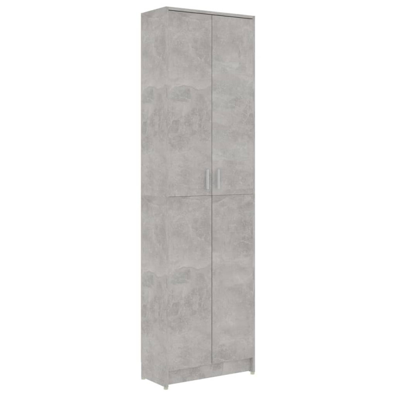 Garde robe de couloir Gris béton 55x25x189 cm Bois d ingénierie