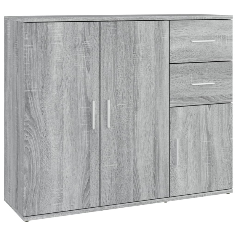 Buffet Sonoma gris 91x29,5x75 cm Bois d ingénierie