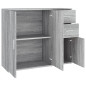 Buffet Sonoma gris 91x29,5x75 cm Bois d ingénierie