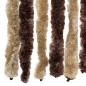 Moustiquaire Beige et marron clair 90x220 cm Chenille 