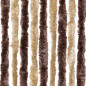 Moustiquaire Beige et marron clair 90x220 cm Chenille 