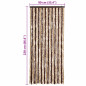 Moustiquaire Beige et marron clair 90x220 cm Chenille 