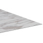 Dalles de plancher PVC autoadhésif 5,11 m² blanc marbre