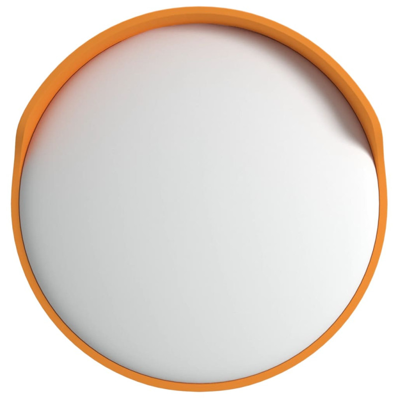 Miroir de traffic convexe extérieur Orange Ø30 cm Polycarbonate