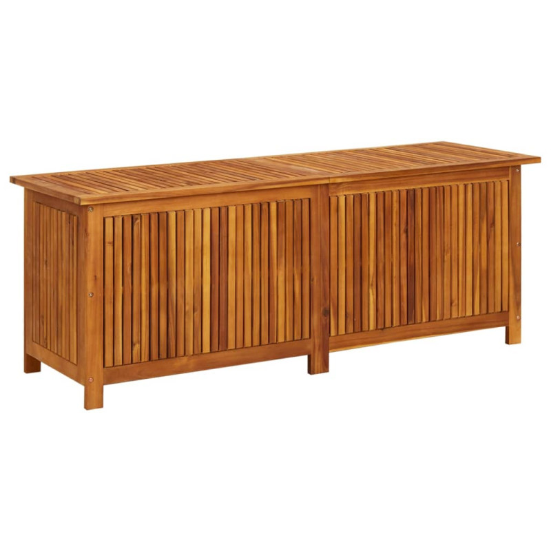 Boîte de rangement de jardin 150x50x58 cm Bois d acacia solide