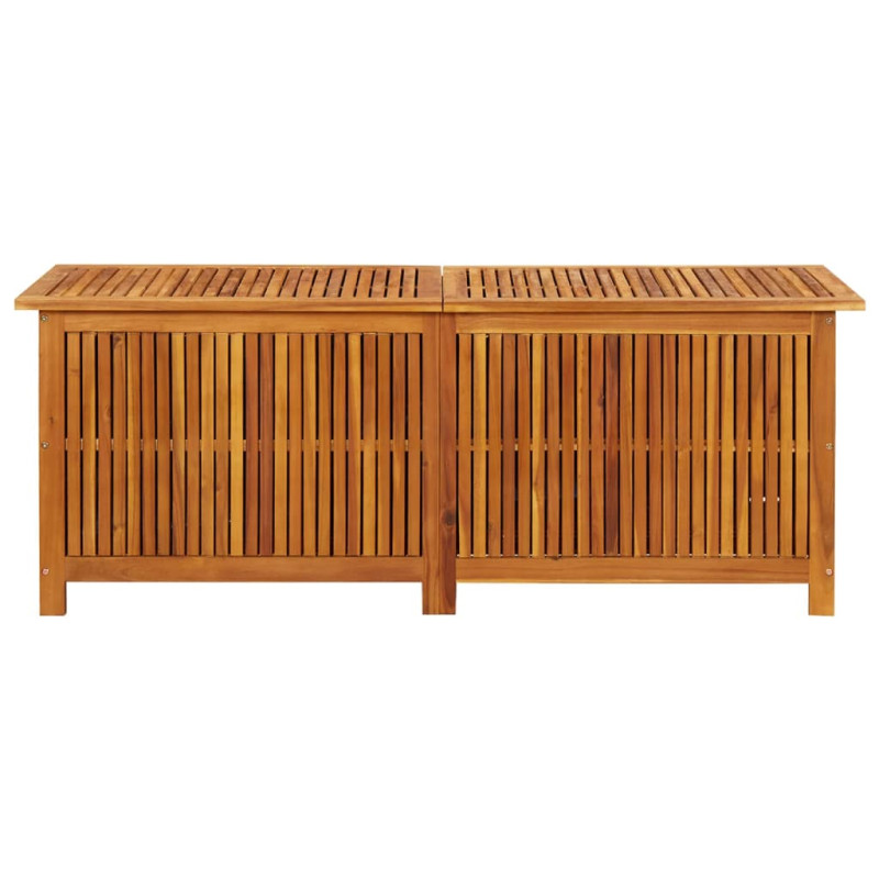 Boîte de rangement de jardin 150x50x58 cm Bois d acacia solide