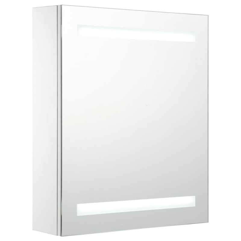 Armoire de salle de bain à miroir LED 50x13,5x60 cm