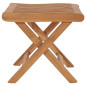 Repose pied pliable 46,5x49x41,5 cm Bois de teck solide