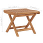 Repose pied pliable 46,5x49x41,5 cm Bois de teck solide