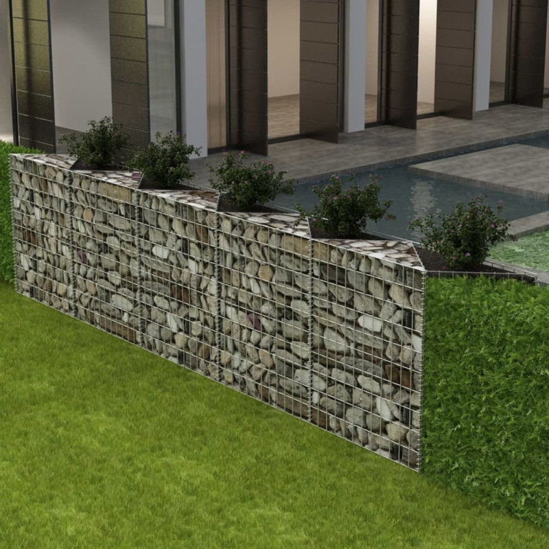 Panier de gabion Acier galvanisé 300x30x100 cm 