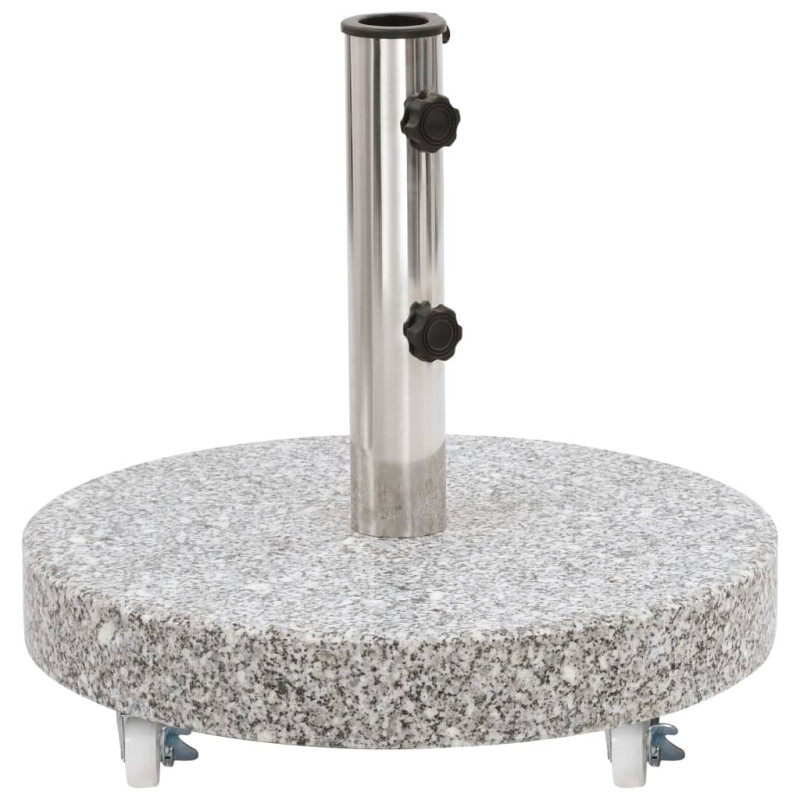 Socle de parasol Granite 30 kg Rond Gris