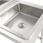 Évier de cuisine Seul lavabo Acier inoxydable