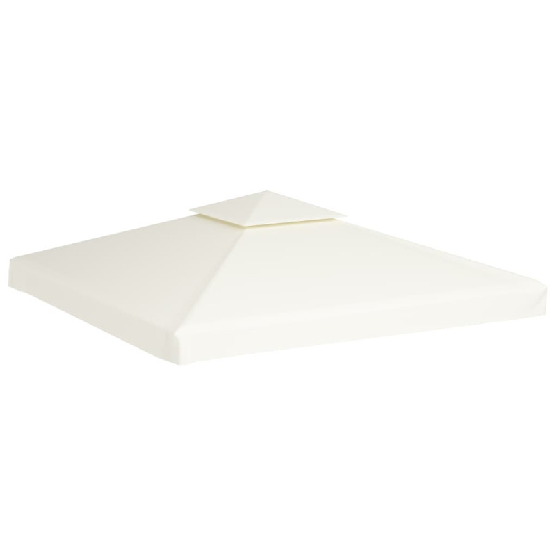 Recouvrement de remplacement d auvent 310 g m² 3x3m Blanc crème