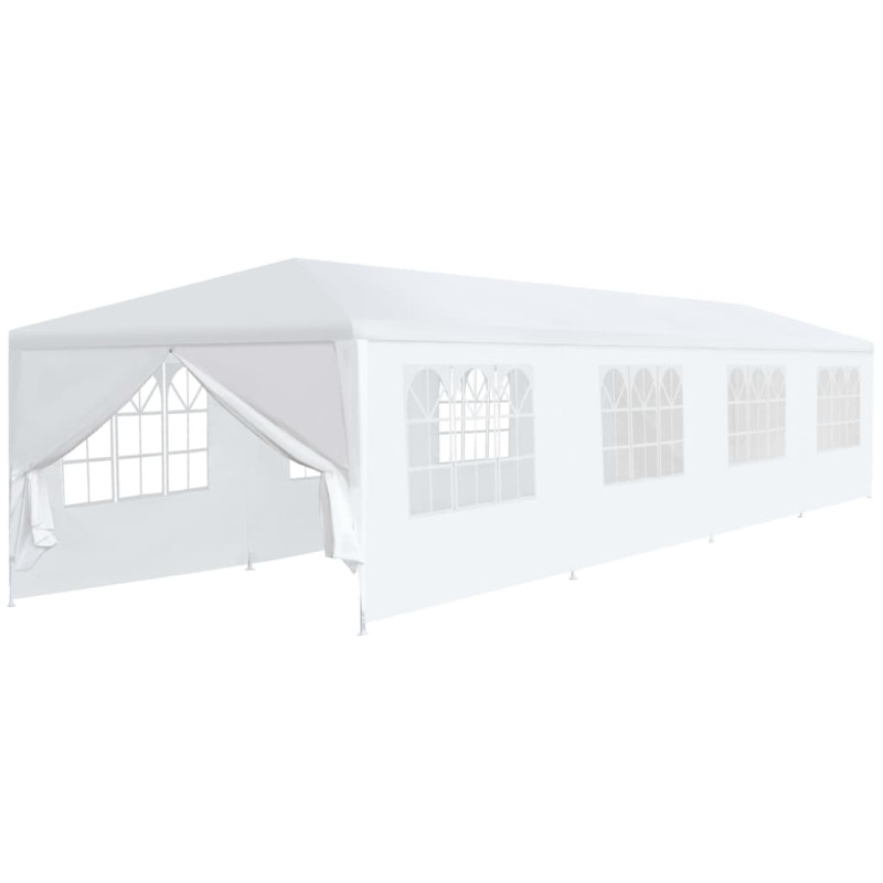 Tonnelle de jardin 3x12 m Blanc