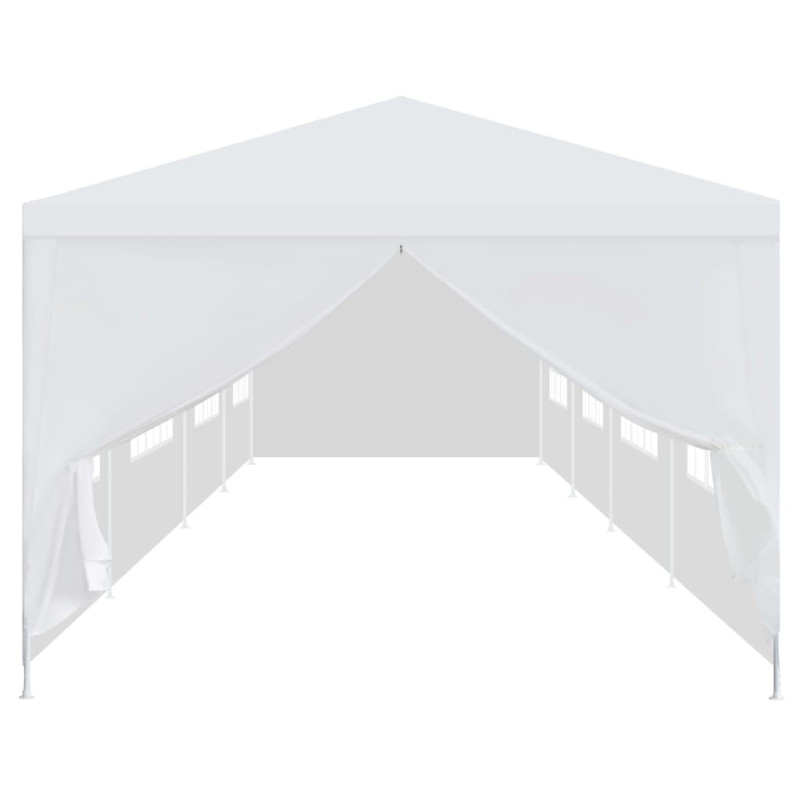 Tonnelle de jardin 3x12 m Blanc