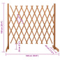 Clôture en treillis de jardin Orange 180x100 cm Bois de sapin
