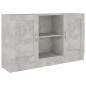 Buffet Gris béton 120x30,5x70 cm Bois d ingénierie