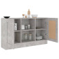 Buffet Gris béton 120x30,5x70 cm Bois d ingénierie