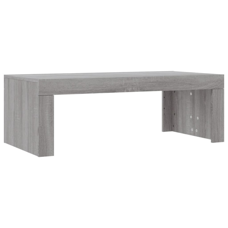 Table basse sonoma gris 102x50x36 cm bois d ingénierie