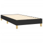 Cadre de lit sans matelas noir 90x200 cm tissu