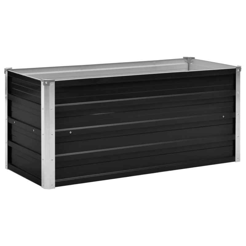 Lit surélevé de jardin Anthracite 100x40x45 cm Acier galvanisé