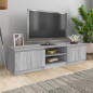 Meuble TV Sonoma gris 140x40x35,5 cm Bois d ingénierie