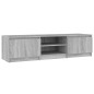 Meuble TV Sonoma gris 140x40x35,5 cm Bois d ingénierie