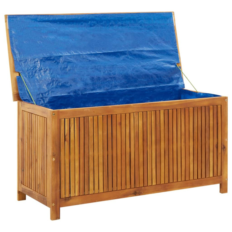 Boîte de rangement de jardin 113x50x58 cm Bois d acacia solide