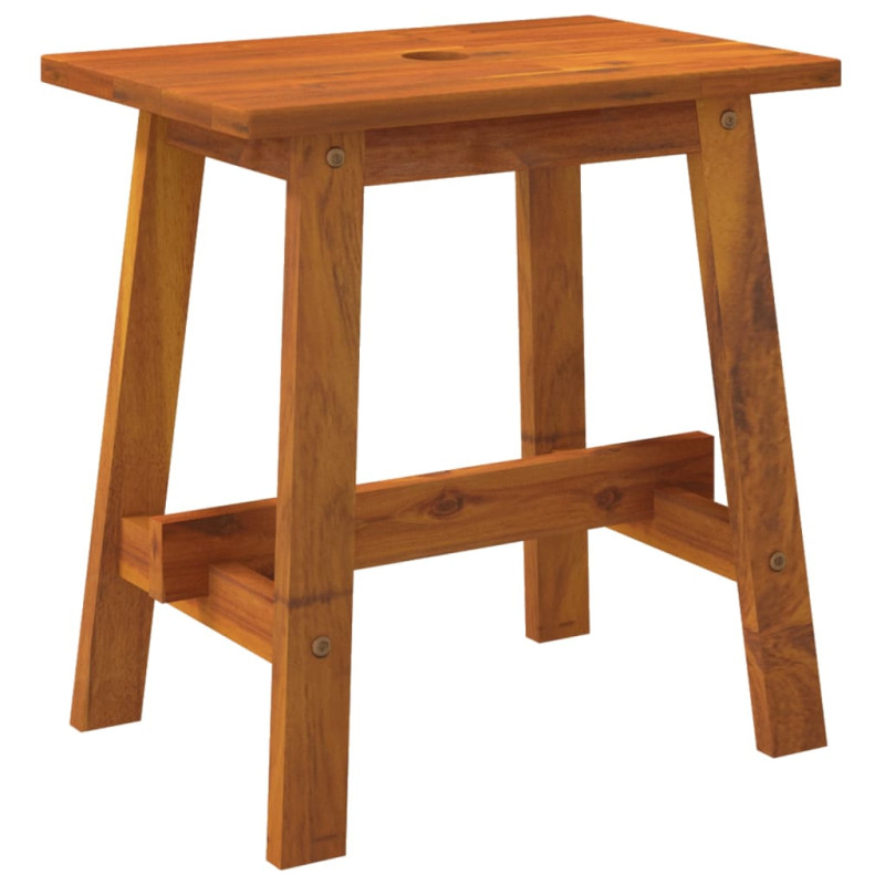 Tabouret 45x29x45 cm Rectangulaire Bois d acacia solide