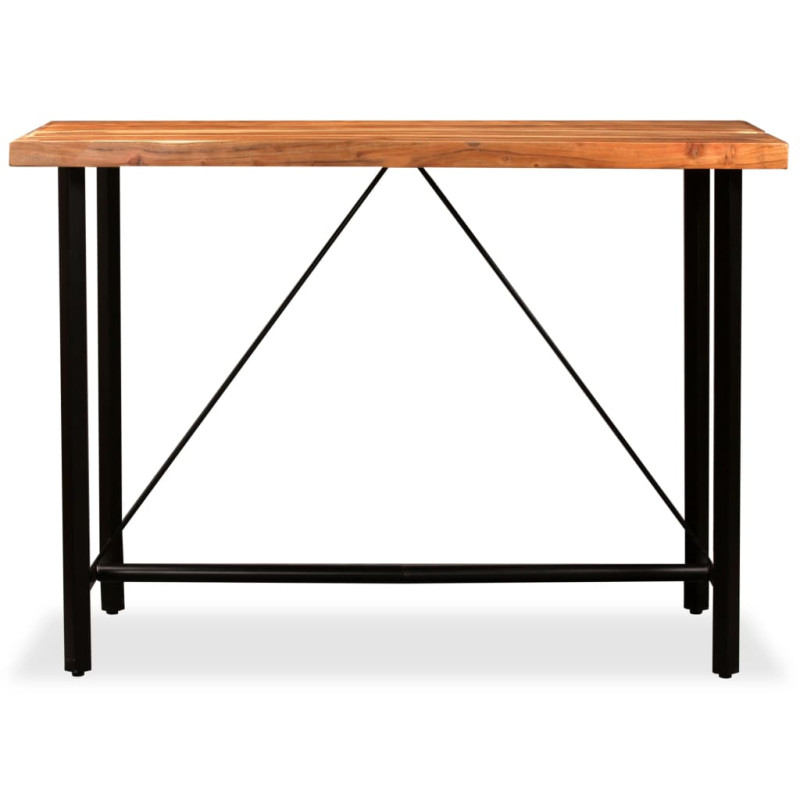 Table de bar Bois massif d Acacia 150x70x107 cm