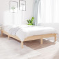 Cadre de lit sans matelas 160x200 cm bois massif