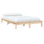 Cadre de lit sans matelas 160x200 cm bois massif