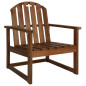 Chaises de jardin lot de 2 Bois d acacia solide