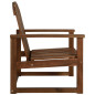 Chaises de jardin lot de 2 Bois d acacia solide