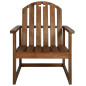 Chaises de jardin lot de 2 Bois d acacia solide