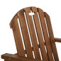 Chaises de jardin lot de 2 Bois d acacia solide